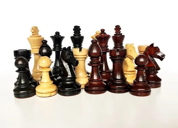 El Yapımı Şimşir Ahşap Satranç Taşı Özel At Büyük 90mm - 2