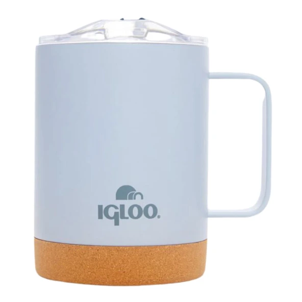 Çelik Mug Termos - Igloo - Cork - 350ml - Duman Mavi - 205696 ürün görseli 1