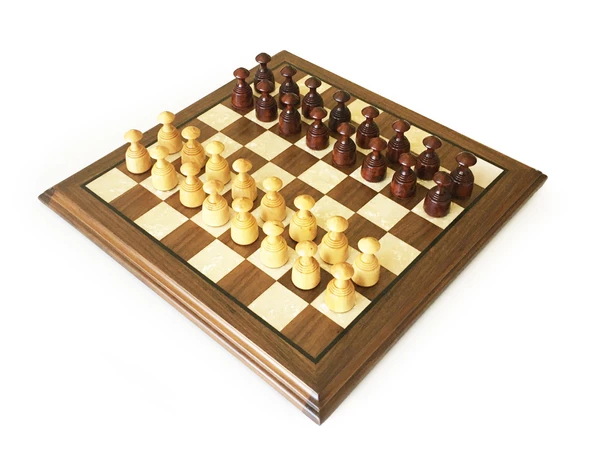 Helena Wood Art Masif Ceviz Sedefli  Dama Takımı 40 cm Kahve-50mm - 1