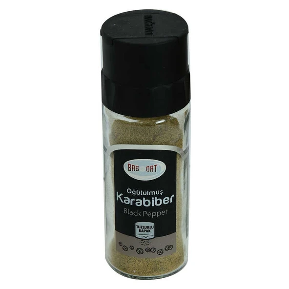 Cam Şişe Tuzluklu Kapak Doğal Öğütülmüş Karabiber 55 Gr - 1