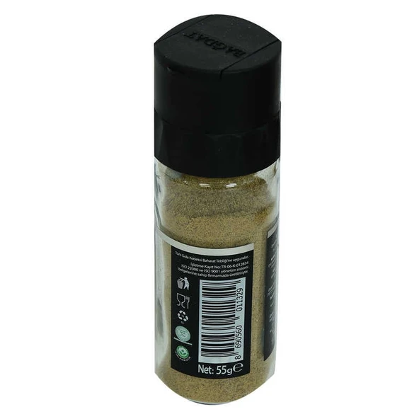Cam Şişe Tuzluklu Kapak Doğal Öğütülmüş Karabiber 55 Gr - 3