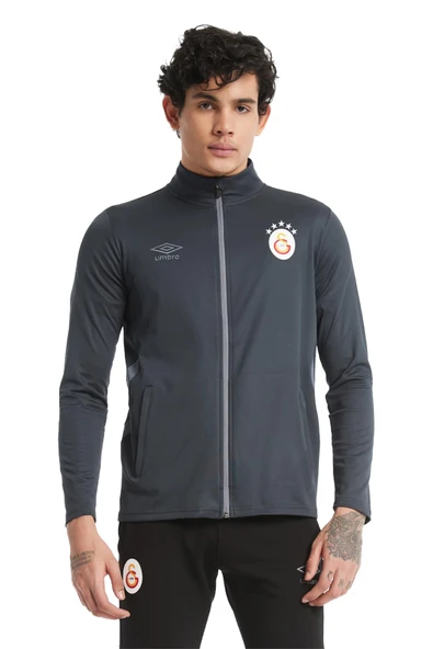 Galatasaray Orijinal Lisanslı 5 Yıldızlı Fermuarlı Antrasit Sweat - 6