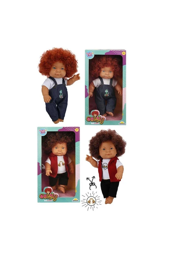 Bebek Curly Kıvırcık Saçlı 35 Cm - 3