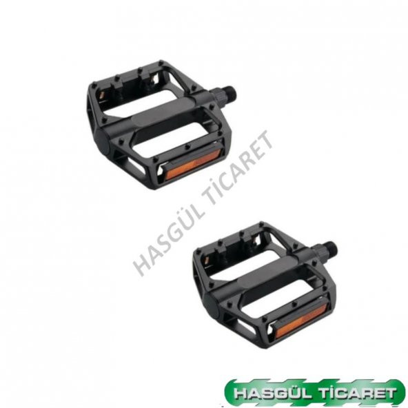 Hsgl Bisiklet Geniş Bilyalı Reflektörlü Siyah Pedal P-896