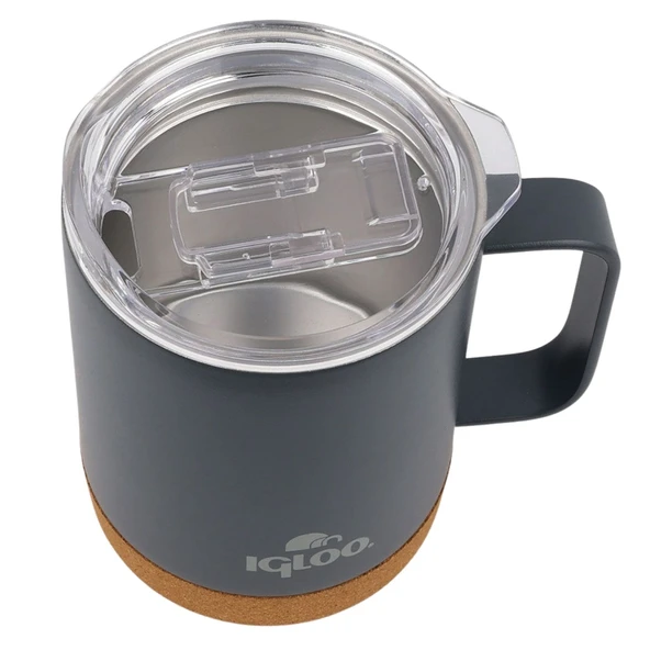 Çelik Mug Termos - Igloo - Cork - 350ml - Füme - 205696 - 3