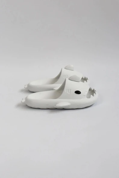 WG500 Köpekbalığı Beyaz Unisex Tam Ortopedik Terlik Shark Slides Cocuk - 3