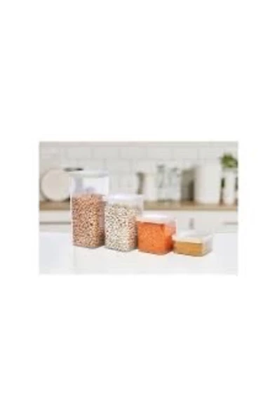abnturk Zambak 4lü Erzak Kabı Elegant 430ML-900ML-1400ML-1900ML