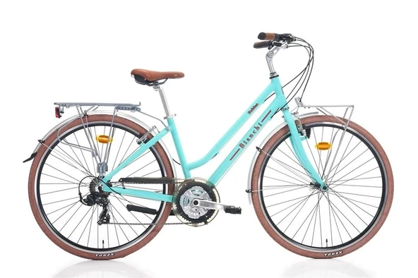 BIANCHI RUBINO KADIN ŞEHİR BİSİKLETİ 430H V 28 JANT 21 VİTES CELESTE GLOSSY ürün görseli