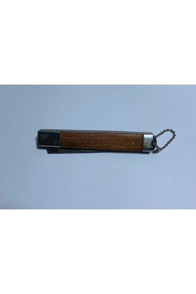 abnturk 19cm Ahşap Renk Katlanır Kamp Çakısı Pratik Açılan Dağcı Outdoor Çakısı Avcı Bıçağı - 3