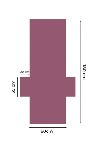 %100 Pamuk Şezlong Havlusu Fuşya 60x180 cm - Hızlı Kuruyan Plaj ve Havuz Havlusu - 3