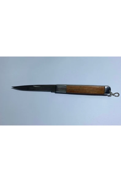 abnturk 19cm Ahşap Renk Katlanır Kamp Çakısı Pratik Açılan Dağcı Outdoor Çakısı Avcı Bıçağı