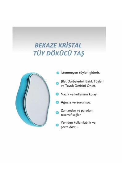abnturk Süper kaliteli Kristal Tüy Dökücü Taş Epilasyon Aleti