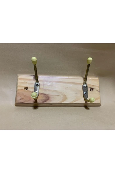 abnturk Ultra Lüks Dekoratif Duvara Monte Ahşap 2 Li Duvar Askısı 20x7cm - 3