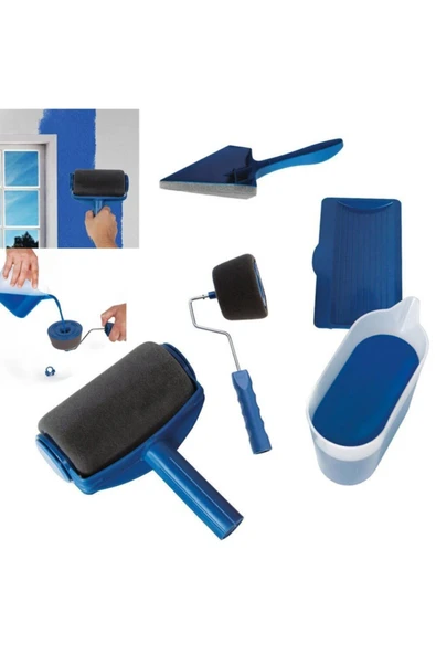 obaoba Damlatmayan Rulo Boya Fırçası Kolay Duvar Tavan Boyama Seti Paint Roller