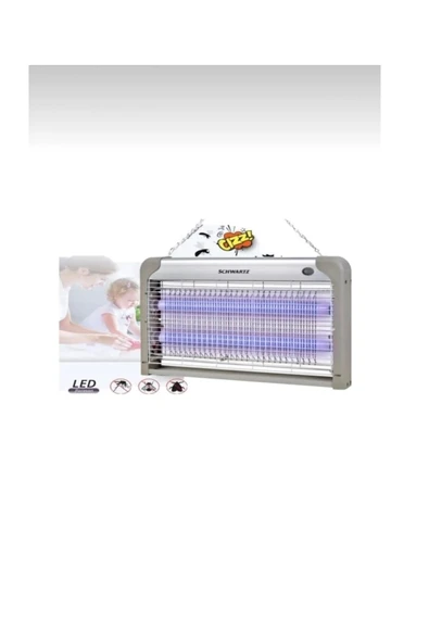 abnturk Mor Işıklı 2 Lambalı Askılı Elektronik Sivrisinek Cihazı %100 Etkili Alüminyum Kasalı 35x24cm - 2