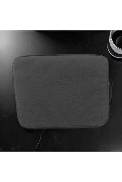 abnturk Gizli Fermuarlı Gri Tüm Laptoplara Uygun Darbeye Karşı Korumalı Kaliteli Laptop Çantası - 2