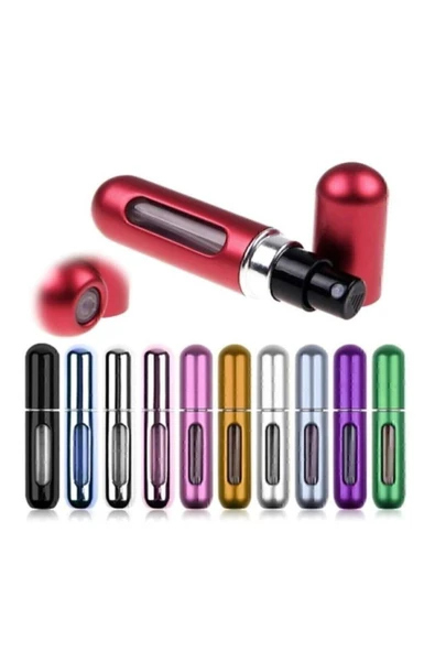 abnturk Doldurulabilir Mini Parfüm Şişesi Seyahat Boy Gold Cep Parfüm Şişesi - 5