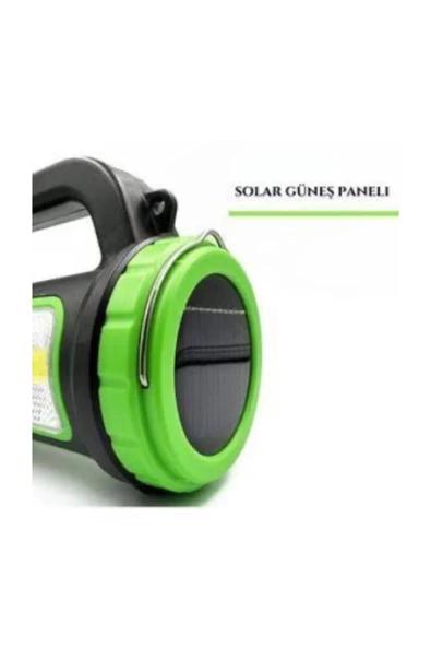 abnturk 20W Solar Güneş Enerjili Ve Usb Şarjlı Powerbank Özellikli Çok Fonksiyonlu Işıldaklı El Feneri - 3