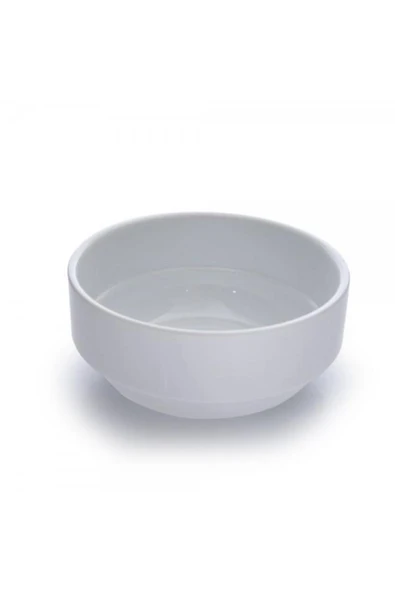 abnturk 8 adet Sağlıklı Malzeme Beyaz Melamin 12cm Derin Çorba Kasesi,Hoşaf Yoğurt, Komposto Kabı Sert Plast