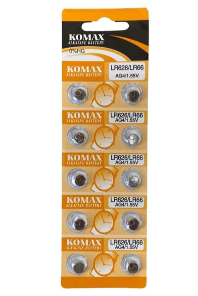 abnturk Düğme Pil 1.5v 10lu 1 paket Paket AG4