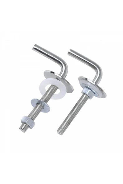 İstoç Türk Ergonomik Paslanmaz Metal Krom Klozet Kapak Montaj Vidası (aparatı)