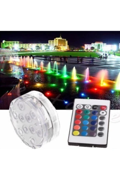 abnturk Sin@rasta Su Altı Renk Değiştiren Kumandalı Led Lamba-nargile Led Lamba *sualtıled*