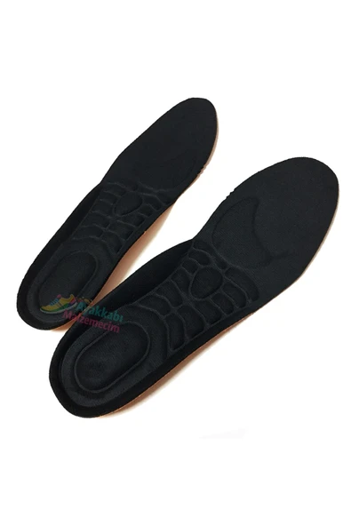 abnturk Footbed Iç Tabanlık 35/36 Numara Rahat Ayakkabı Iç Tabanlığı Siyah Renk Ortopedik Ürün