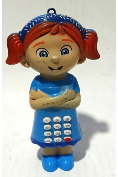 abnturk Farklı Sesler Çıkaran Bebek Şeklinde Eğlenceli Oyuncak Telefon