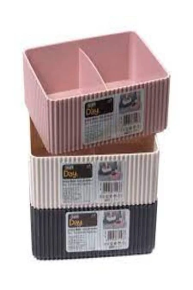 abnturk Sunday Kat Kat Bölmeli Organizer 15x5,5cm Pratik Ve Kullanışlı Kaliteli Plastik 3lü
