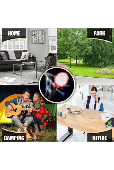 DİMAHOME **(1ADET)** Prınco Şarjlı Sinek Raketi| New Year - 4