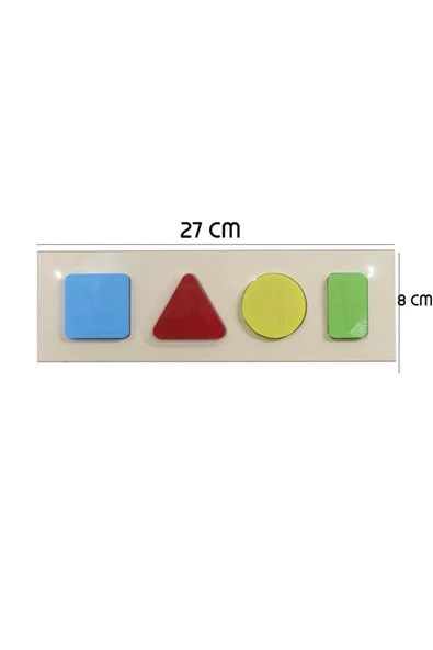 TORUTOYS Ahşap Geometrik Şekiller - 2