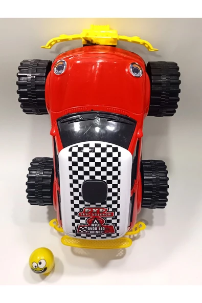 abnturk Sallanan Kafa Emoji Hediye Dev Tekerli 45cm Jumbo Mini Spor Araba 4x4 Jeep Süper Gösterişli Oyuncak - 5