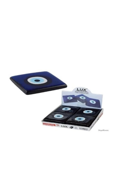 abnturk Nazar Boncuğu Lüks Kalın Cam 10x10cm Kalınlık=2cm Gider Kapağı Kolu Önleyici Kapak - 2