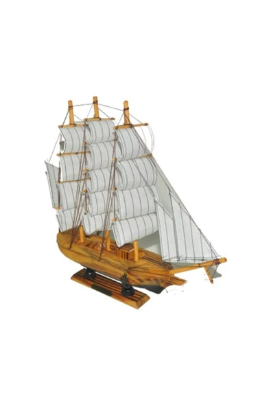 abnturk EL YAPIMI AHŞAP GEMİ BOYUT: 15 x 15 CM