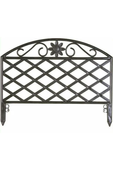 abnturk 4 ADET x 45cm TOPLAM 180 CM PRATİK MONTAJ SERT PLASTİK BAHÇE ÇİTİ