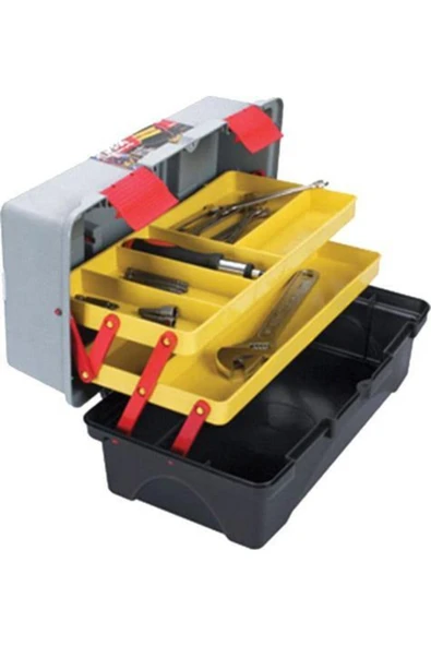 abnturk Super Bag 17'' Raflı Plastik Kilitli Klasik Takım Çantası 410x230x190 H Mm - 3