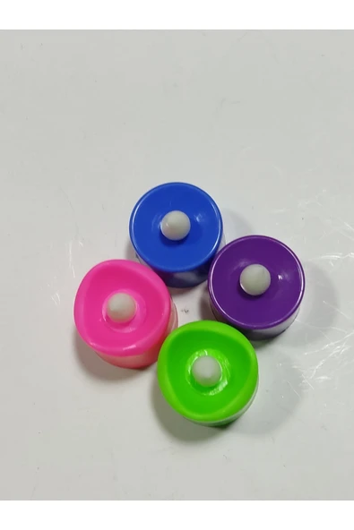 abnturk Renkli Led Mumlar 3cm Yanmaz Kokmaz Renkli Çocuklu Ve Hayvanlı Aileler Için En Uygunu - 2