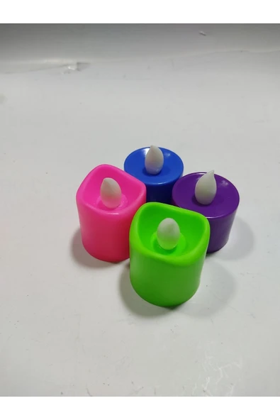 abnturk Renkli Led Mumlar 3cm Yanmaz Kokmaz Renkli Çocuklu Ve Hayvanlı Aileler Için En Uygunu