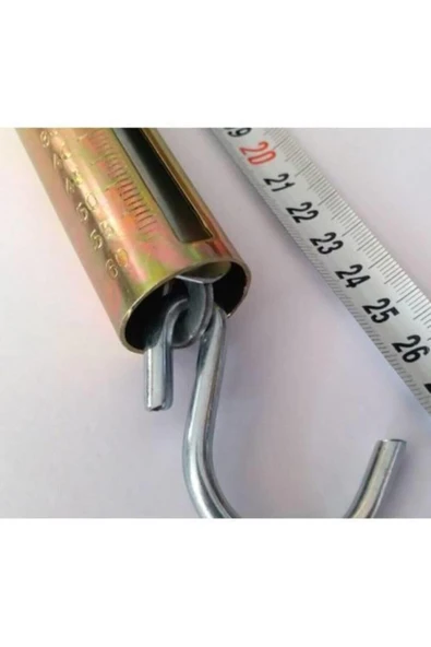 İstoç Türk Yaylı Manuel Sarı Metal El Kantarı Halk Dilinde Şeytan Kantarı 60 Kg Kapasiteli Sağlam Tartı Terazi - 3