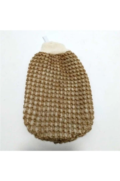abnturk 23x14cm Doğal Tül Örgülü Organik Banyo Lifi