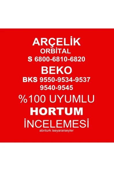 abnturk Arçelik Orbital S 6810 Elektrikli Süpürge Hortumu Tam Uyumlu 1.Kalite Orjinalle Aynı Yedek Parça - 5