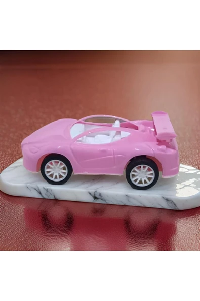 abnturk 1 adet Plastik çek bırak oyuncak yarış arabası 11cm Farklı Renklerde Spor Araba - 4