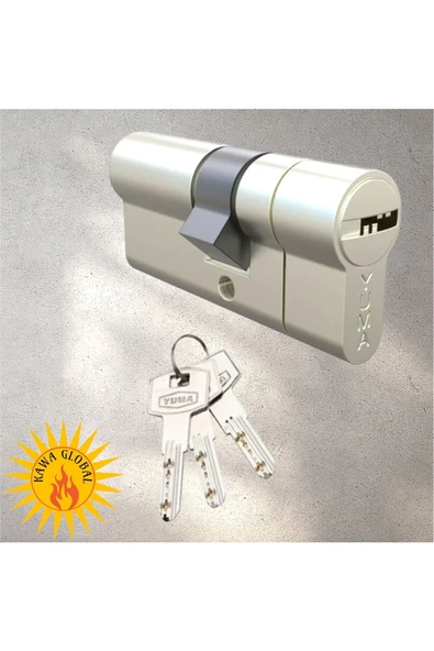 Yuma 68mm Bilyalı Barel Tuzaklı Saten Kapı Göbeği Kilit - 2