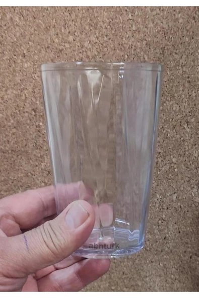 abnturk 6 Adet Kırılmaz Bardak 400ml Kırılmayan Meşrubat Su Bardağı En Kalite Çizilmeyez Ultra Lüks Akrilik - 2