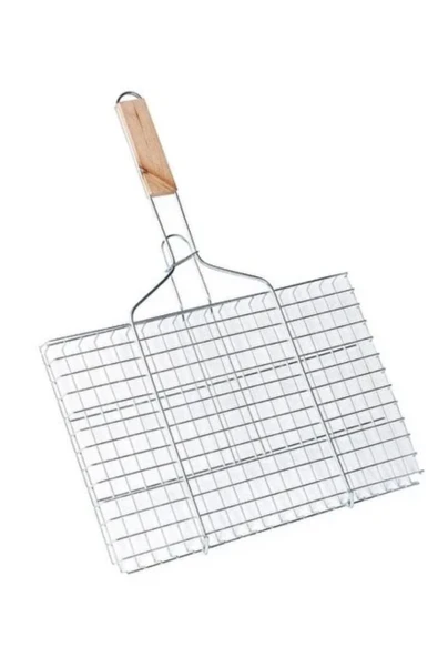 abnturk 35x20 cm mangal üstü lüks ızgara teli paslanmaz galvaniz kaplama - 1