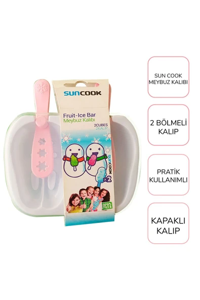 abnturk Meybuz Kalıbı 2’li- Pratik Dondurma Kalıbı - 1
