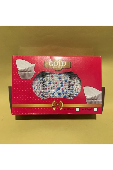 abnturk 650 Adet Isıya Dayanıklı Yanmaz Yapışmaz Cupcake Kapsülü Muffin Kek Kapsülü No 3 30x40mm - 2