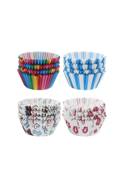 abnturk 1000 Adet Isıya Dayanıklı Yanmaz Yapışmaz Jöle Kapsülü Cupcake Kalıbı Kek Kapsülü No 1 30mm