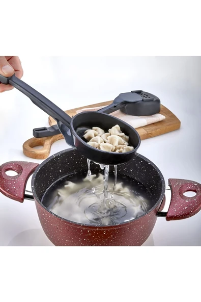 Plastlife Pratik 3'ü 1 Arada Tekli Kepçe Kevgir Kaşık Seti Servis Seti 3 In 1 Set - Resim 3