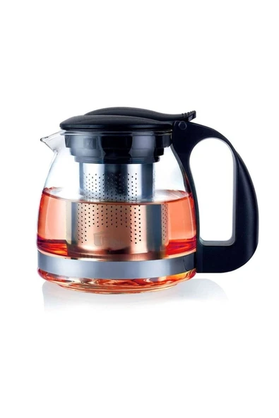 abnturk Süzgeçli Cam Demlik 700 ml - 1